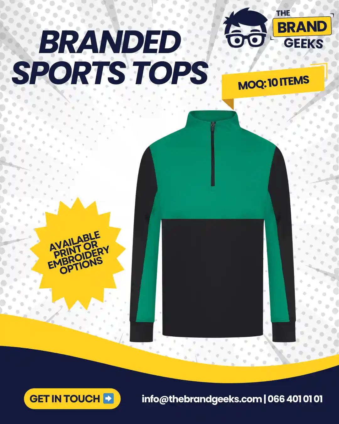 branded sports tops